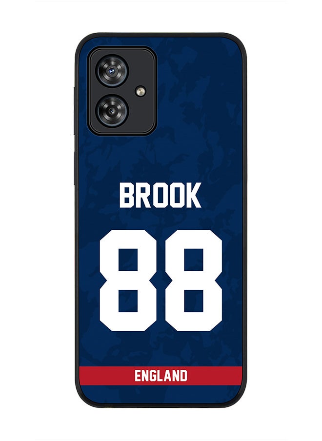 Stylizedd Rugged Black edge case for Motorola Moto G54 / Motorola Moto G54 Power / Motorola Moto G64 5G,Slim fit Cover - Team England Harry Brook,Jersey No 88  - Image 1