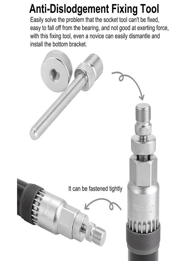 SONZUIA Bicycle Bottom Bracket Removal Tool Compatible with Shimano/ISIS Bottom Bracket Tool 20-Tooth - Image 3
