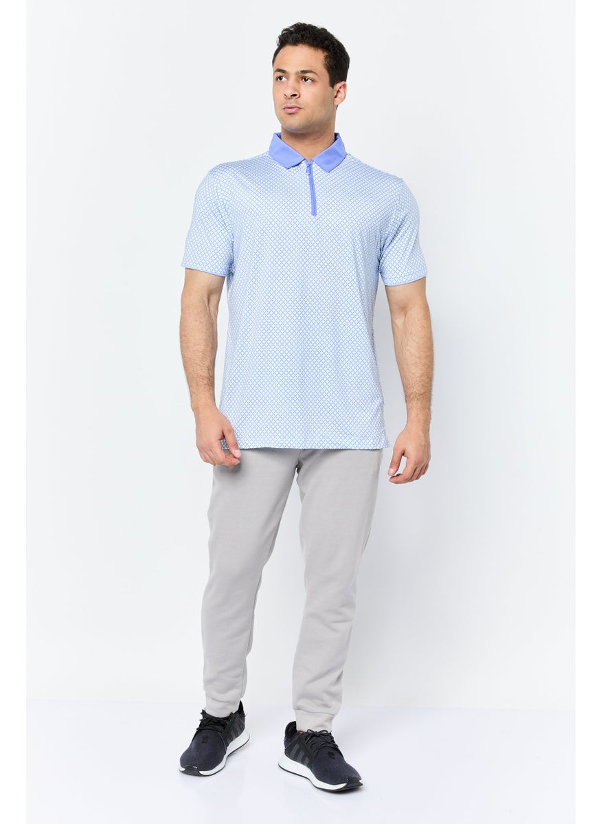 HEAD Men Sportswear Fit Short Sleeve Golf Polo Shirt, Barely Blue  - Image 3