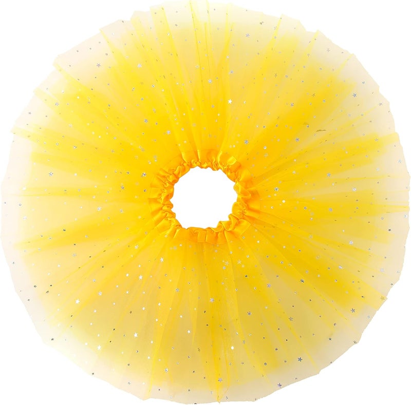 Jastore Girls Layered Stars Sequins Tutu Skirt Princess Ballet Dance Dress for 2-8 Years - Image 3