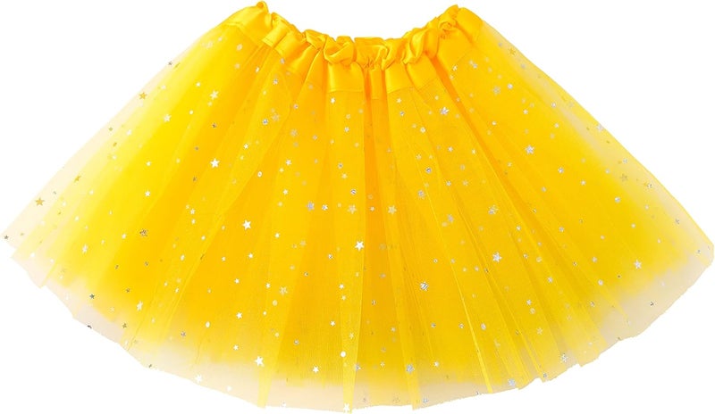 Jastore Girls Layered Stars Sequins Tutu Skirt Princess Ballet Dance Dress for 2-8 Years - Image 2