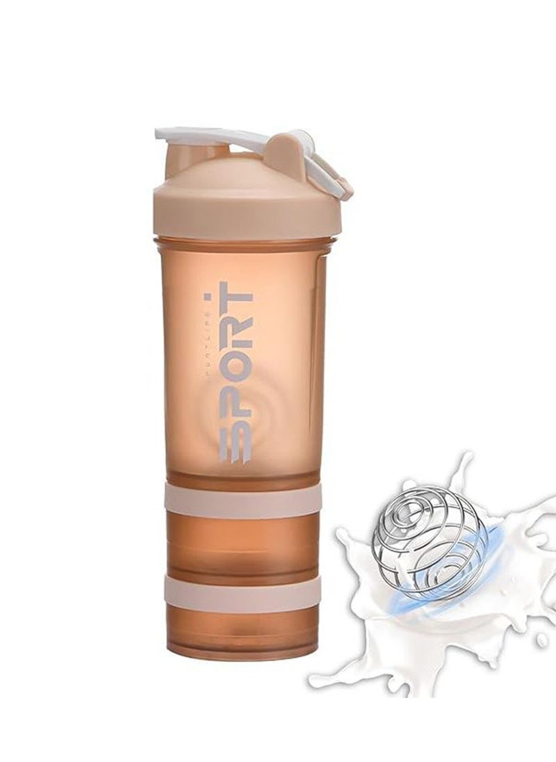 SportQ SportQ®️ Protein Shaker Bottle (450ml) Leakproof Shaker Bottle with Storage for Protein and Pills - BPA Free Shaker Bottle for Gym and Workout  - Image 1