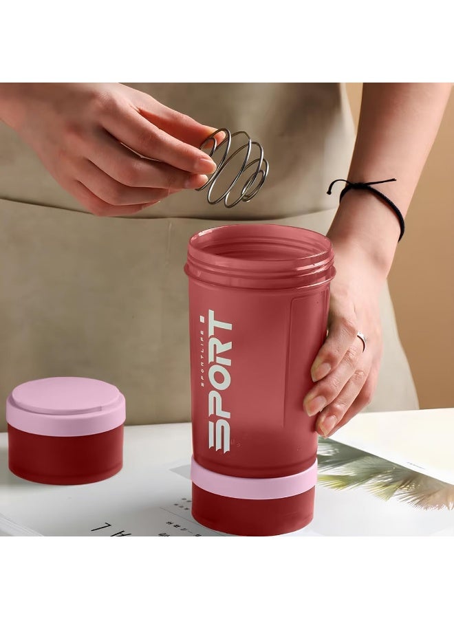 SportQ SportQ®️ Protein Shaker Bottle (450ml) Leakproof Shaker Bottle with Storage for Protein and Pills - BPA Free Shaker Bottle for Gym and Workout - Image 4