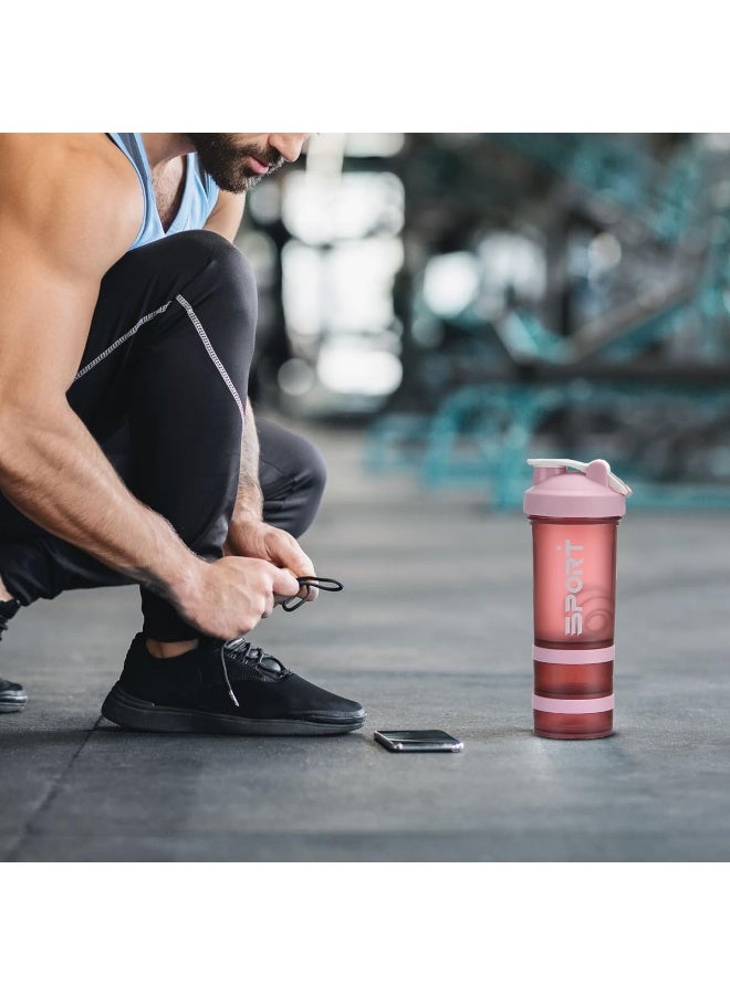 SportQ SportQ®️ Protein Shaker Bottle (450ml) Leakproof Shaker Bottle with Storage for Protein and Pills - BPA Free Shaker Bottle for Gym and Workout - Image 2