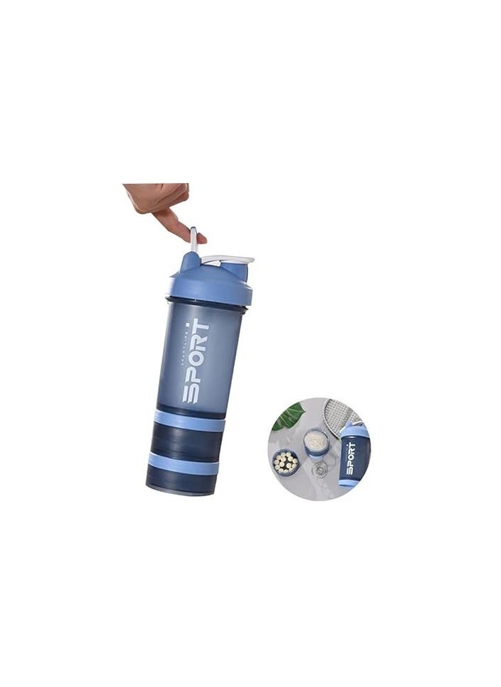 SportQ SportQ®️ Protein Shaker Bottle (450ml) Leakproof Shaker Bottle with Storage for Protein and Pills - BPA Free Shaker Bottle for Gym and Workout  - Image 5
