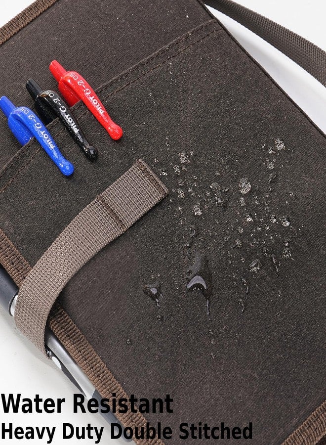 VEAPILS Field Journal Notebook A5 Planner Cover, Travel Journal for Men & Women A5 Travelers Notebook Cover, Water Resistant Waxed Canvas A5 Cover with Pen Holder, Included 5.8" x 8.3" Refillable Field Book - Image 5