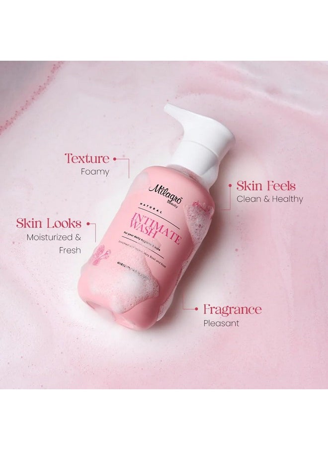Milagro Beauty Natural Intimate Wash - Gentle, Ph Balanced | Feminine Vaginal Care | Soothes Itchiness, Dryness | No Unpleasant Odour | Vegan | 120Ml  - Image 5