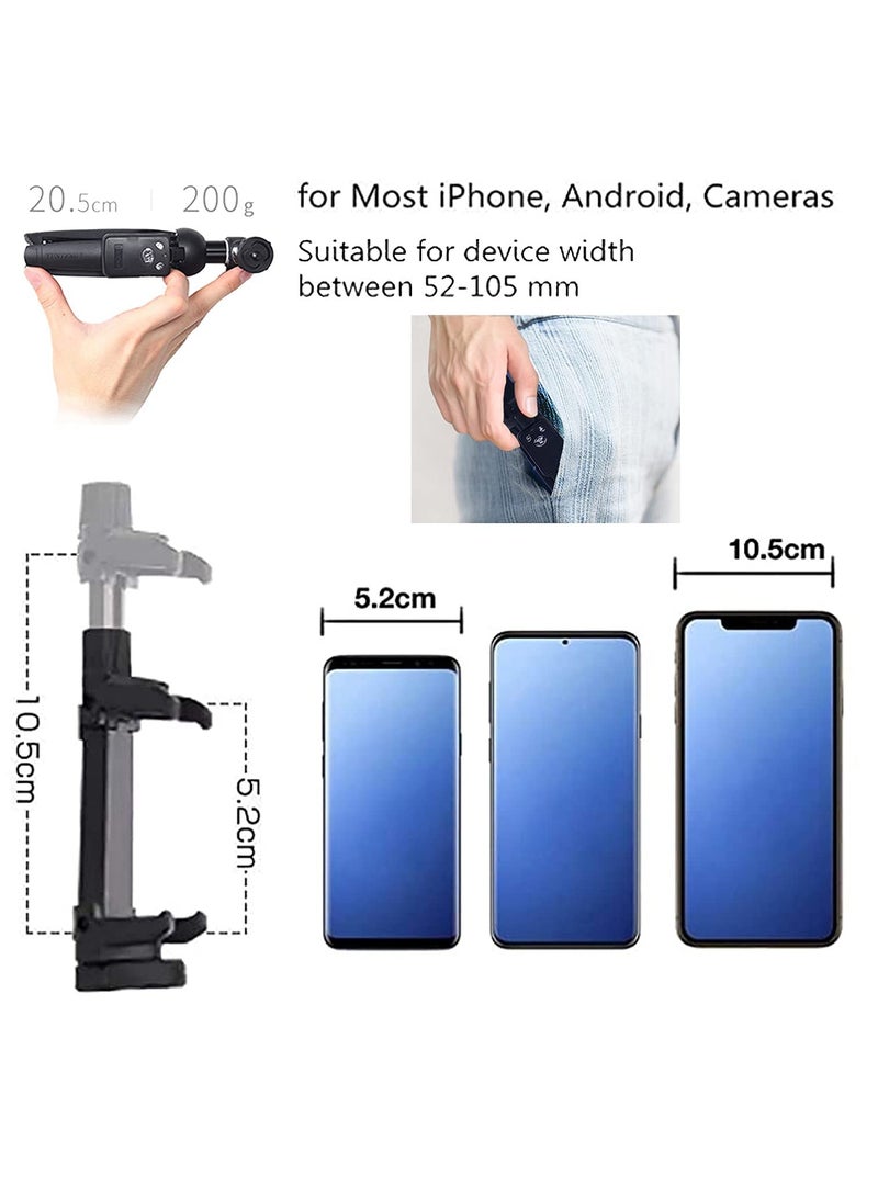 Tripod Monopod Selfie Stick, 40 In Portable Selfie Stick Phone Tripod Compatible with Wireless Remote Shutter Control for iPhone 14 13 12 11 Pro max X 8 Plus Samsung Galaxy S23 S22 S21 S20 S10 - Image 5