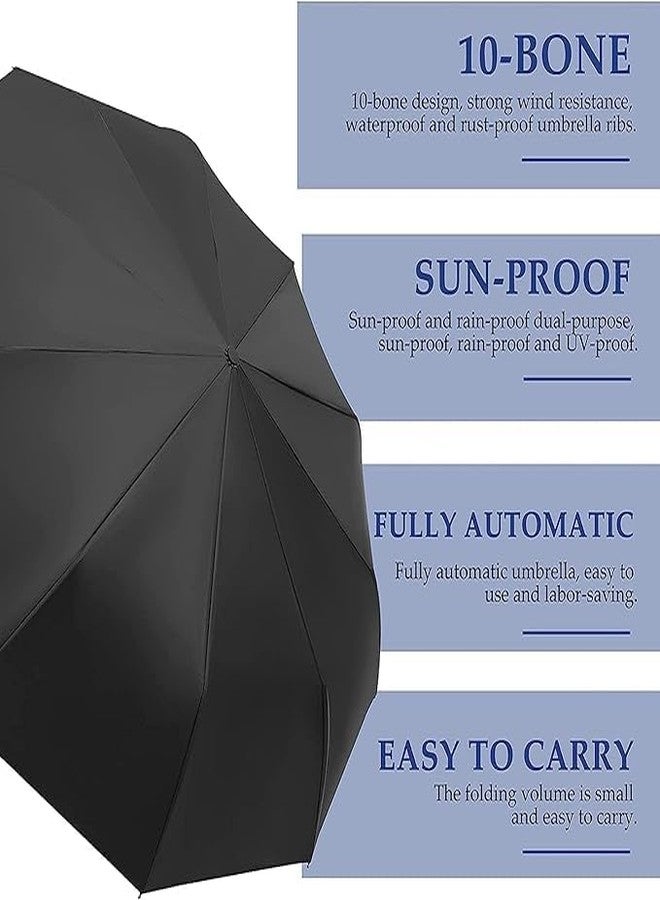 VATTU Umbrella for Women, Men, and Kids, 3 Fold Auto Open & Close Umbrella Compact, Lightweight, Windproof Umberallas for Rain, Sun & UV Protection Big Size - Image 4