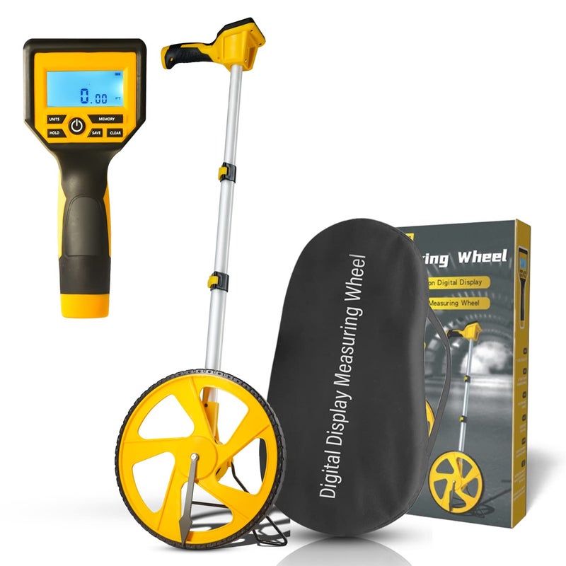 Zozen Measuring Wheel Digital Display High Precision, Premium Measure Wheel with Backlit Display, Multifunction-Metric/Imperial/Hold/Save/Memory etc. - Image 1