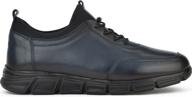 زيا , Men's Genuine Leather Shoes 143745Z3288 Navy Blue