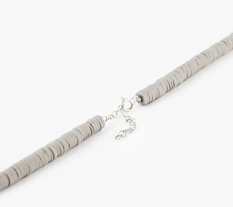 Minza  Minza “Green Eyes” Women’s Necklace, Sterling Silver 925 Eye Pendant, Pearls & Fimo Beads, Adjustable Chain Necklace for Women, Jewelry for Casual & Special Occasion. for Women | Best Price UAE