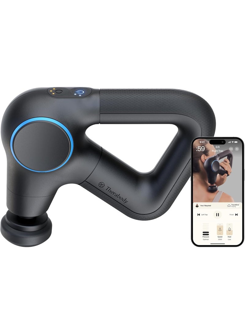 ثيرابودي ثيراجن برايم بلس مسدس تدليك قوي مع تسخين للإحماء والاستشفاء المعزز - مسدس تدليك عميق للأنسجة بالقرع الهادئ لتخفيف آلام الرقبة والظهر والساق والكتف والجسم - Image 1