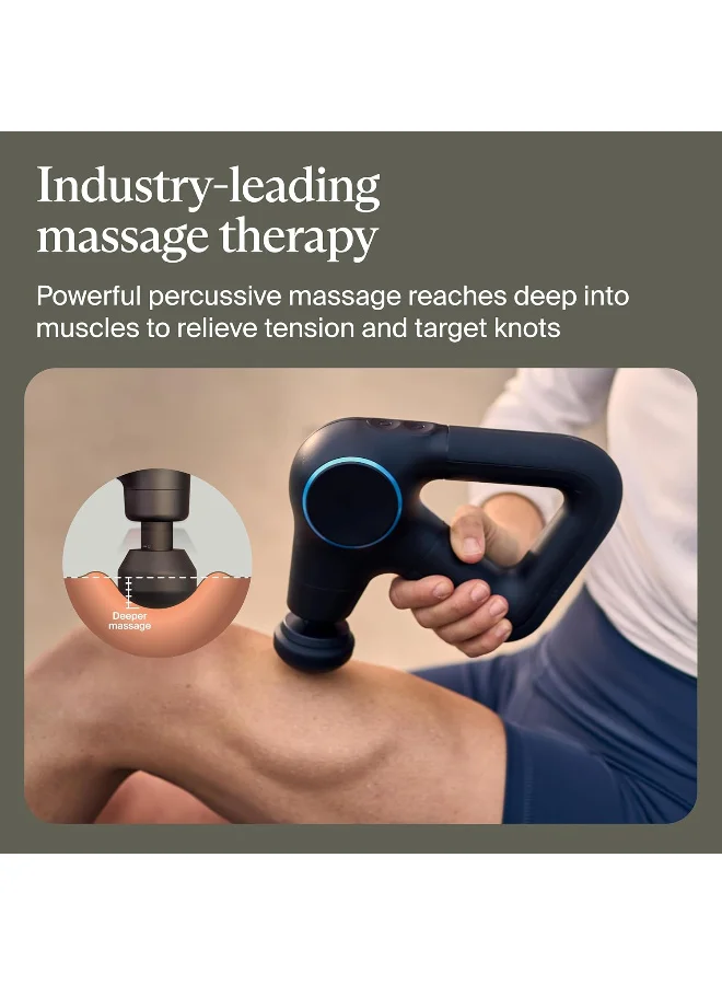 Therabody  TheraGun Prime Plus Heated, Powerful Massage Gun for Enhanced Warm-Up & Recovery - Quiet Deep Tissue Percussive Massage Gun for Pain Relief in Neck, Back, Leg, Shoulder and Body (Prime Plus)  | Best Price UAE
