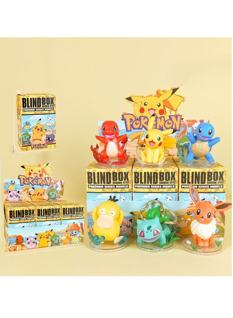 2Piece Of Random Pokémon Style Collectible Figures Mystery Box  - Image 1