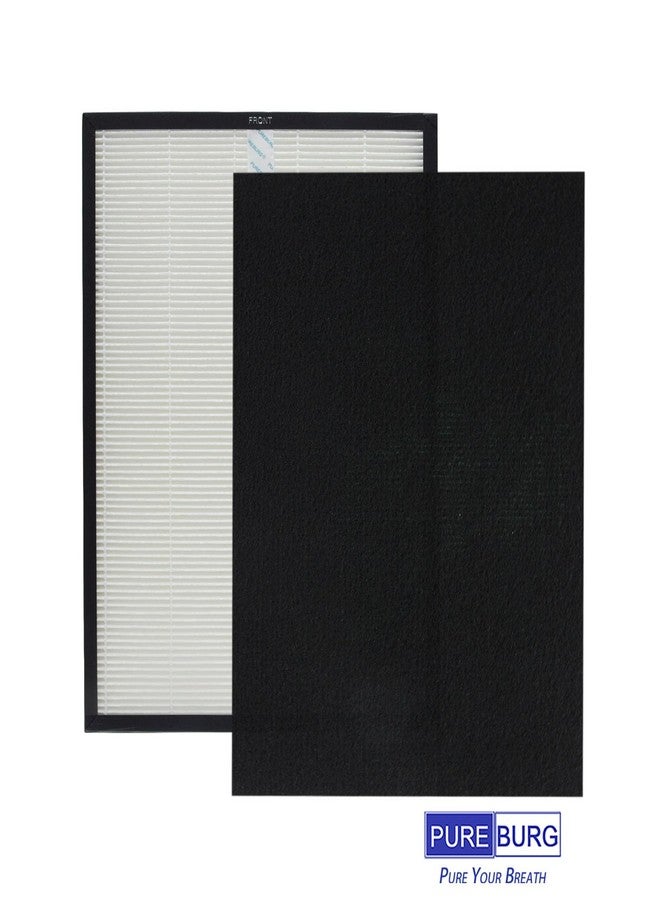 PUREBURG عبوة فلتر بديل PUREBURG PHF-11 متوافقة مع جهاز تنقية الهواء Brondell HALO PH10-B، H13، فلتر HEPA حقيقي مع كربون نشط، لتنقية الهواء من الغبار والمركبات العضوية المتطايرة والروائح. - Image 4