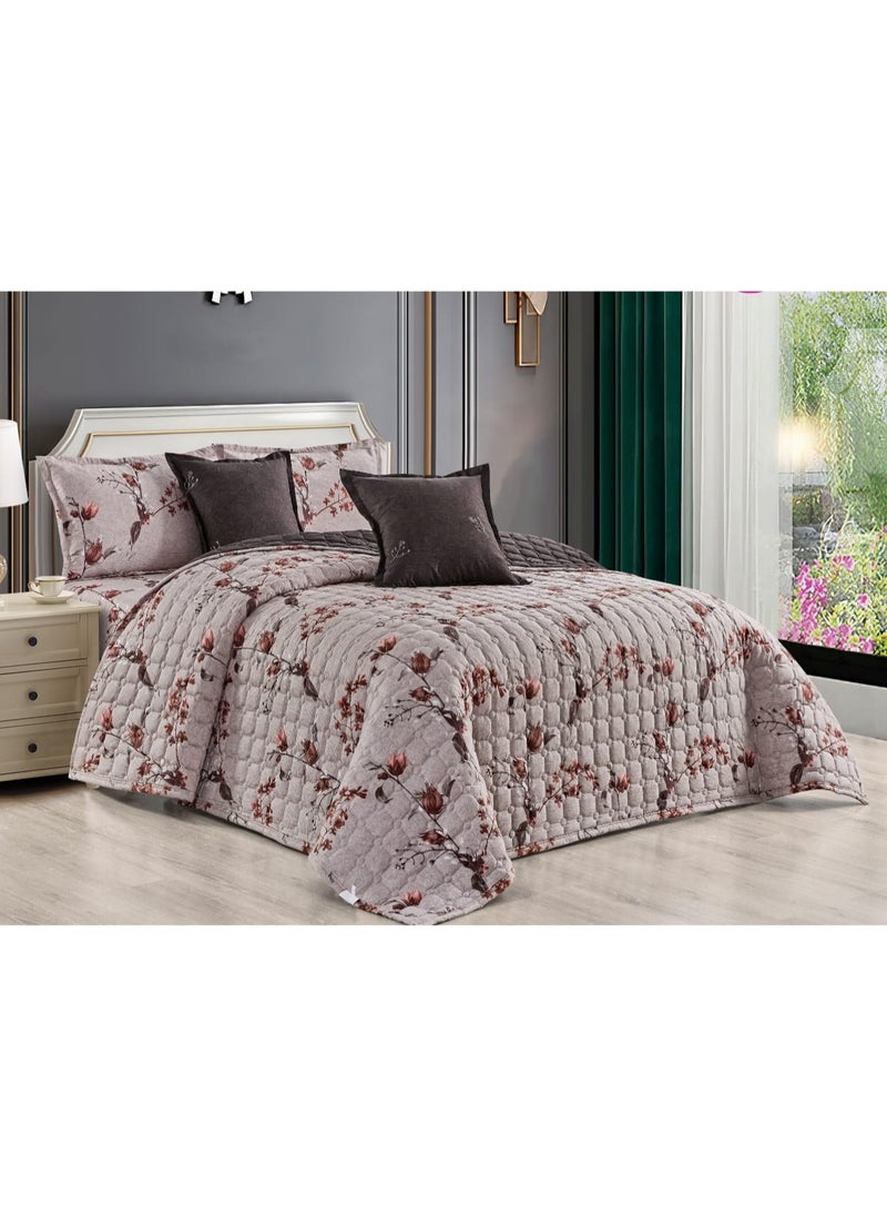 Moon A printed double bed sheet, consisting of 4 pieces of microfiber, measuring 170*210 cm.  - Image 1