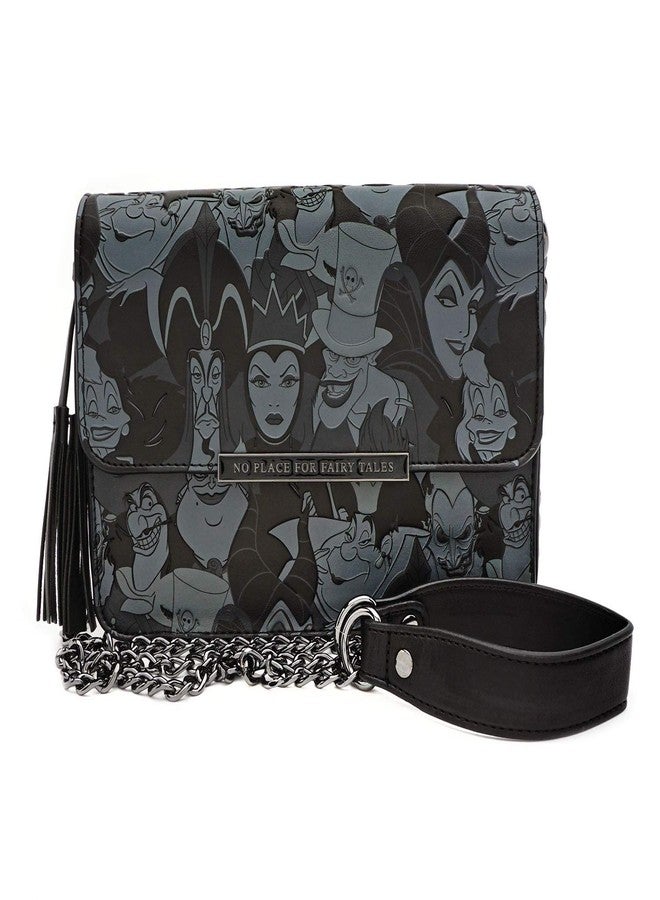 Loungefly Disney Villains Debossed Crossbody Bag - Image 1