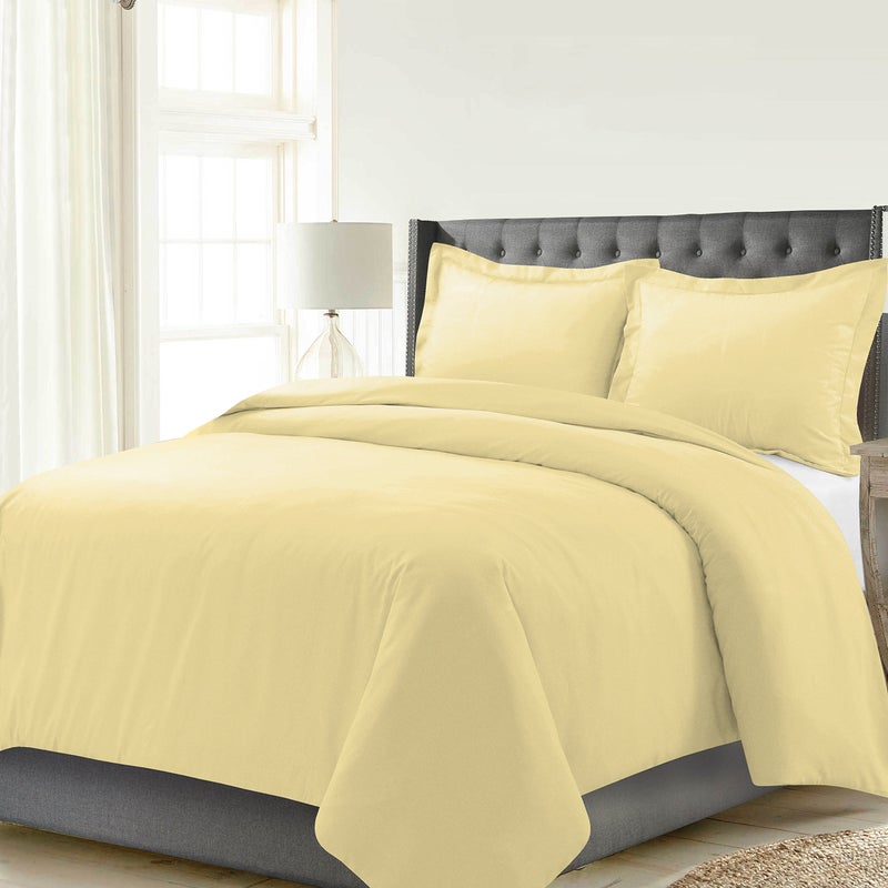 Celeste Home 190 GSM FullQueen Butter Duvet Set Warm Cozy 100 Cotton Flannel PreShrunk Extra Soft Comfy Double Brushed