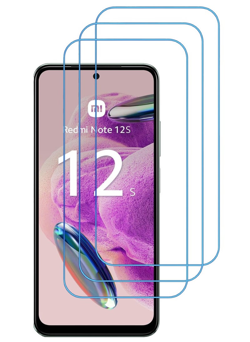 ACLIX 3 Pieces Antistatic ESD Dustproof Premium Quality High Definition Clear Tempered Glass Screen Protector Designed For Xiaomi Redmi Note 12S - Image 1