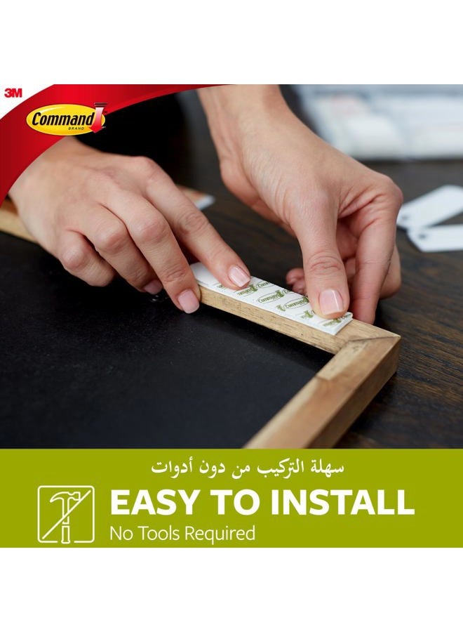 Command Picture Small Hanging Strips White color, 4 pairs/pack | Holds 1.8 kg whole pack | Organize | Decoration | No Tools | Holds Strongly | Damage-Free Hanging - Image 4