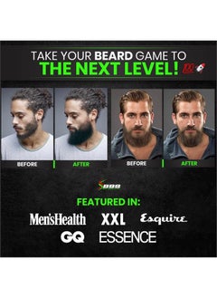 BBS BEST BEARD STUFF Grow First Cut Boar Bristle Beard & Wave Brush For Men 360 Beard/Hair Growth Follicle Stimulator Exfoliate Detangle Moisturize Improve Circulation & Blood Flow (Usa)  - Image 4