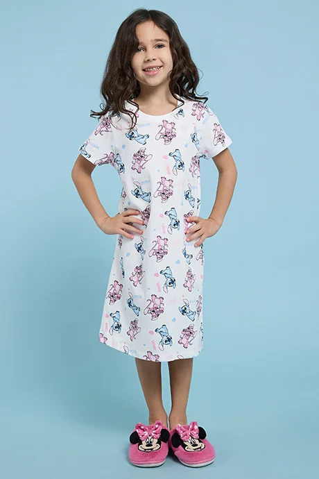 R&B 2 Pack Stitch Print Nightdresses
