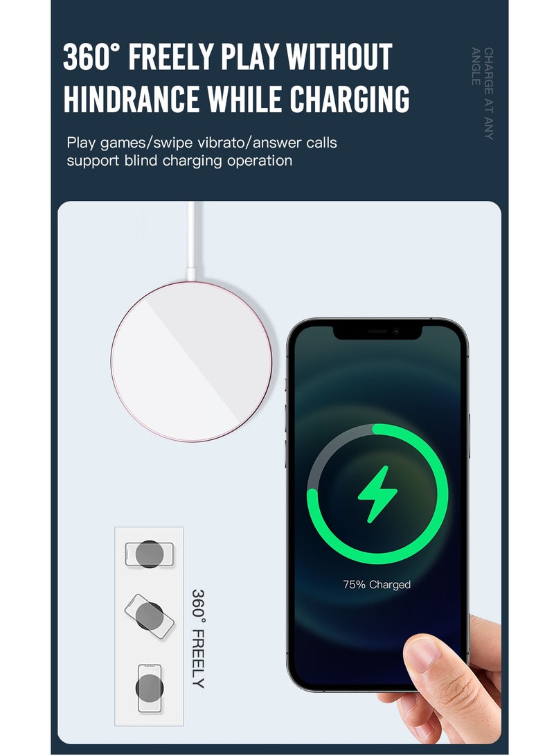 XO شاحن لاسلكي مغناطيسي من INET Magsafe بقوة 15 وات - أسود - Image 2