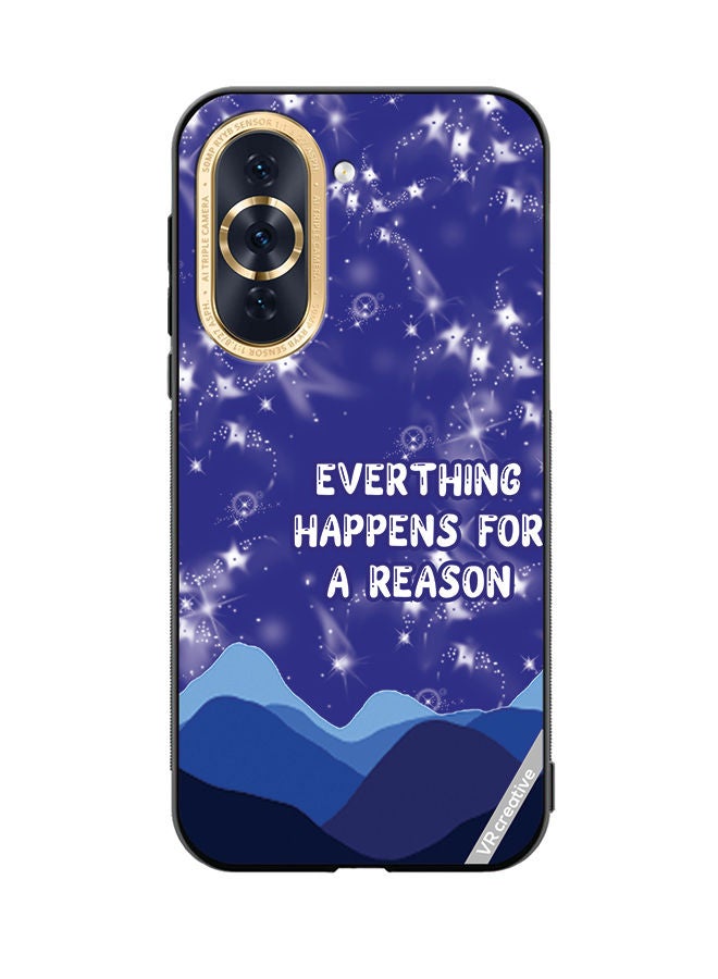 VR CREATIVE Protective Case Cover For Huawei Nova 10 Everything Happens For A Reason Design Multicolour - Image 1