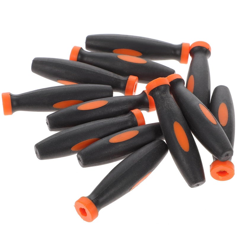 5mm Rubber File Handle Grip Set 12 Pack Replacement Cover For Metal Woodworking Tools - Image 2
