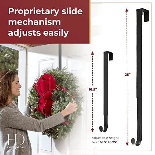 Haute Decor Adjustable Length Wreath Hanger - 20 Lb. Capacity - Image 2