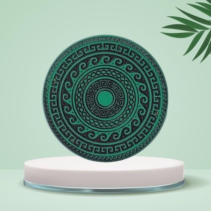 NHD Professional Carrom Striker 725 | 15g Original Tournament Striker | Smooth Bottom, Engraved Top | 41.2mm Dia (Green) - Image 1