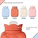 Redify Small Hot Water Bottle Bag for Hot Cold Compress with CoverMicrowave Heating Soft EnvironmentFriendly Silicone for Babies KidsMini Hot Wate Bottle for Travel and Pain ReliefHoliday Gifts - Image 4