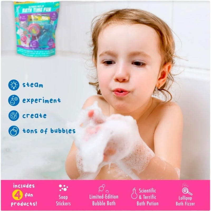 Mr. Bubble Mr Bubble Sweet Treats Bath Set, Lollipop Fizzer, Gummy Bear Bubble Bath, Bath Potion, Soap Stickers - Image 3