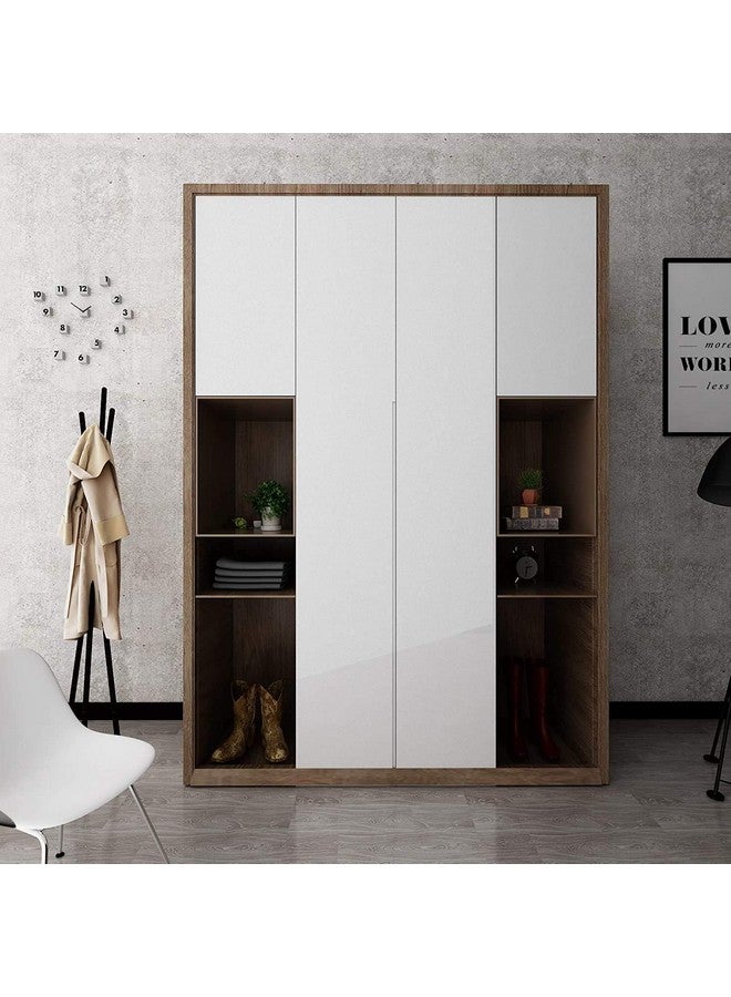 ويسدم أبيض لامع مقاوم للماء ذاتي اللصق ورق اتصال من الفينيل طبقة رف بطانة تغطي أثاث الحمام كونترتوب خزانة المطبخ (12 × 66 بوصة حزمة من 2 ورق حائط أبيض لامع) - Image 5