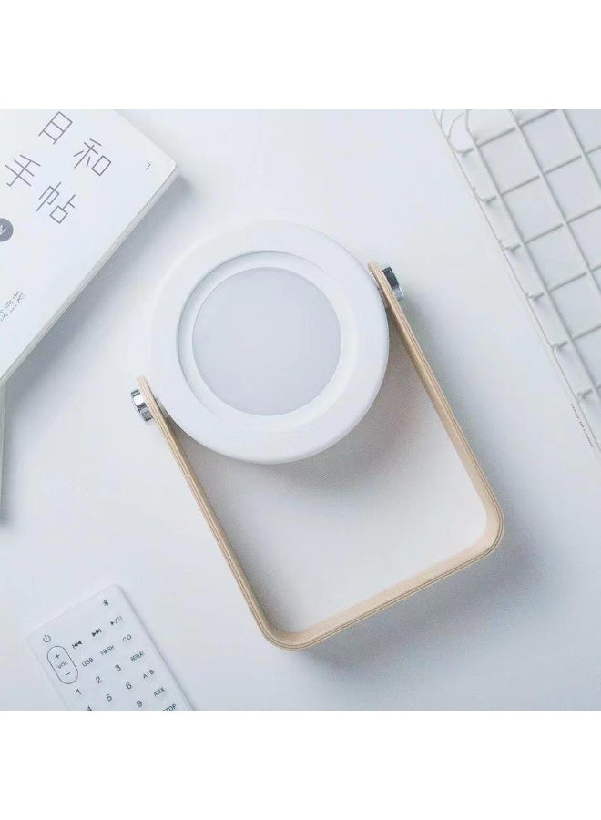 مصباح طاولة قابلة للطي 4 في 1: ضوء LED انكماشي USB، فانوس بخANDLE خشبي ومصباح يدوي - للقراءة والمستقبلات - Image 3