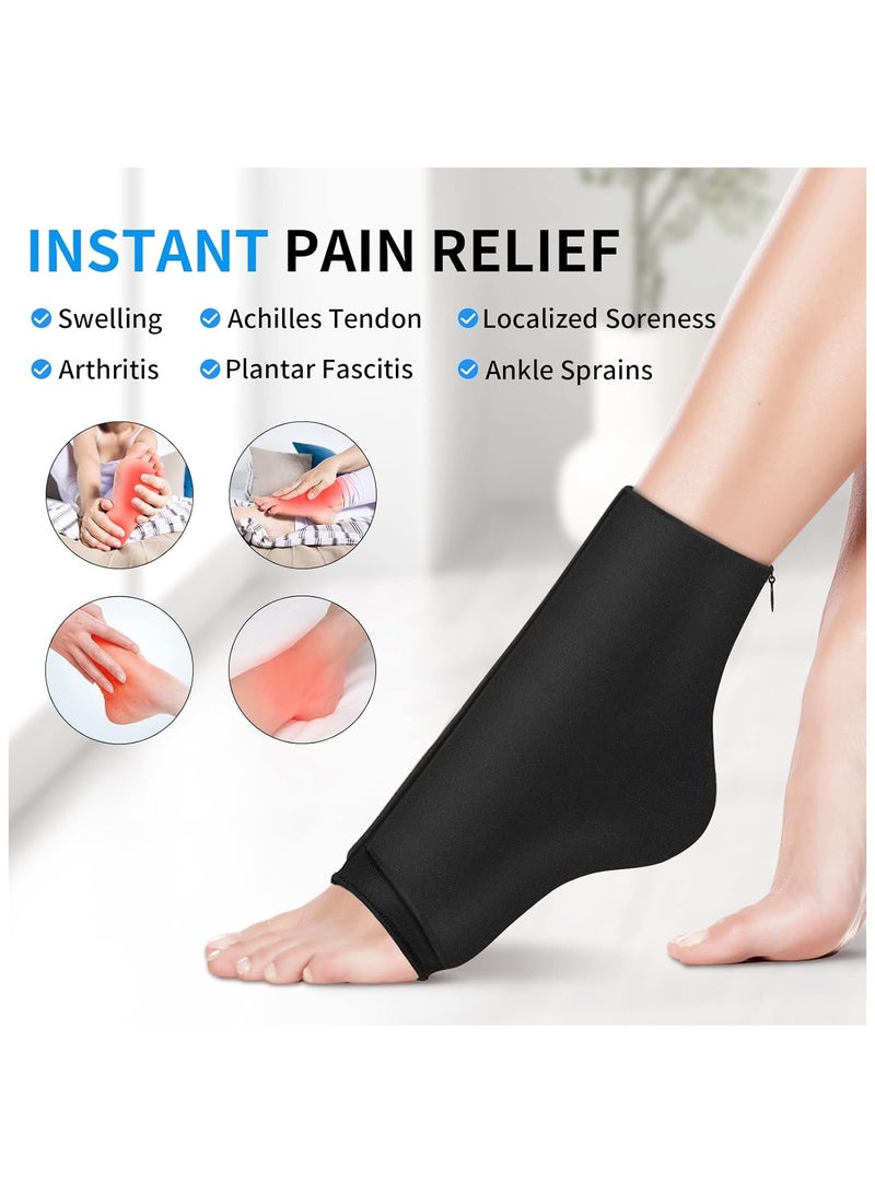 general Ankle Foot Ice Pack Wrap Reusable Gel Cold Pack Instant Pain Relief for Achilles Tendon Injuries Heels Edema Arch Plantar - Image 2