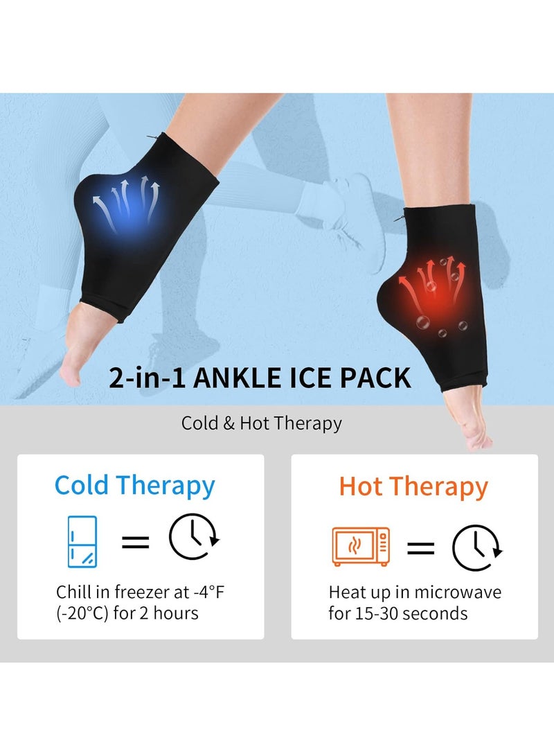 general Ankle Foot Ice Pack Wrap Reusable Gel Cold Pack Instant Pain Relief for Achilles Tendon Injuries Heels Edema Arch Plantar - Image 4