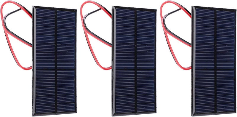 YDuupxe 3Pcs Outdoor Camping Solar Panels Mini Polycrystalline Silicon Solar Cell Modules 1W 6V DC Portable Power Supply for Outdoor Activities Phone Charging Emergency Power Backup - Image 5