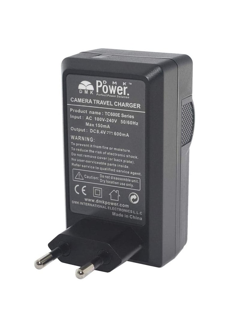 DMK Power شاحن بطارية DMK POWER NP-85 TC600E لكاميرا فوجي فيلم فاين بيكس S1، SL240، SL260، SL280، SL300، SL305، SL1000 الرقمية - Image 2