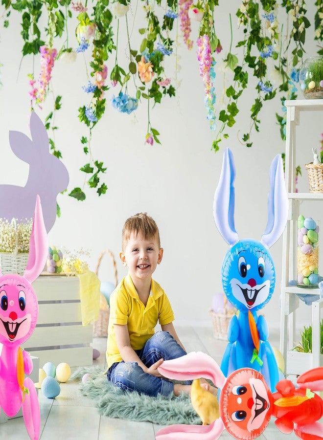 Sonarun 12 Pack 24 Inch Inflatable Easter Bunny Blow Up Easter Bunny with Carrot for Indoor and Outdoor Decorations Party Favor Basket Filler - Image 4