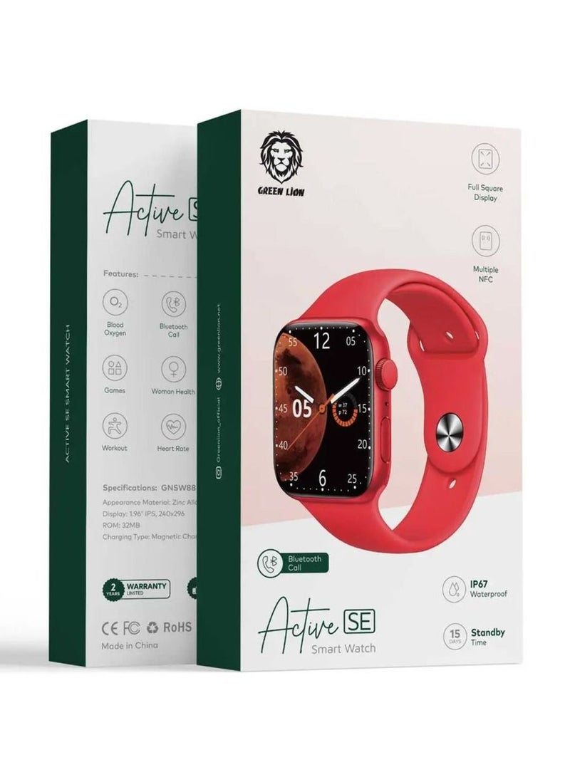 Green Lion Active SE Smart Watch - Red - Image 2