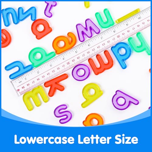 Odoorgames 78 Pcs Translucent Lowercase Letters - Plastic Alphabet Letters - Light Table Play and Early Learning Manipulatives - Image 2