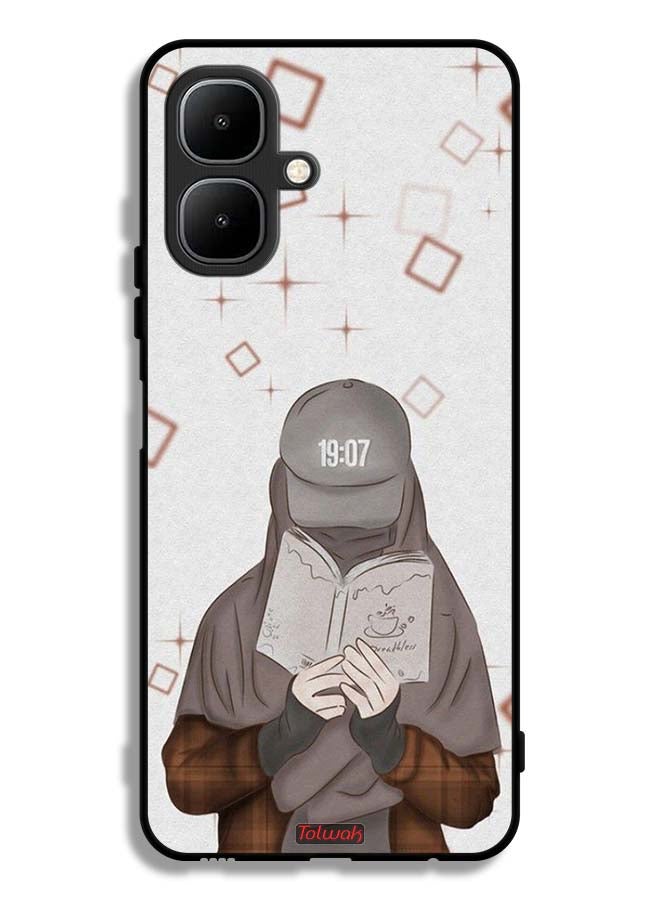 Tolwak Tecno Pop 10 Protective Case Cover Girl Reading Art