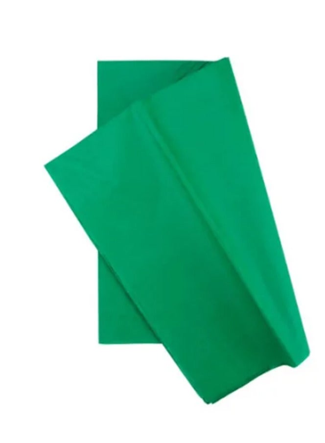 عبوة من 20 منديل ورق تغليف هدايا عالي الجودة أخضر