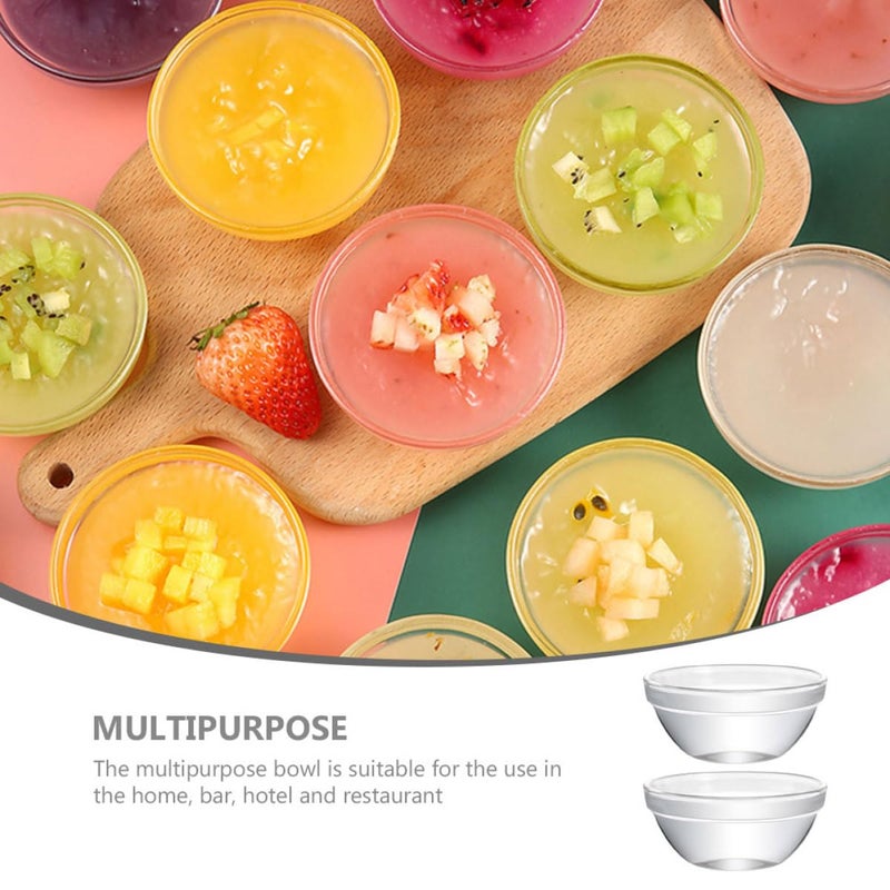 Large Glass Dessert Serving Bowls 2pcs for Jelly Pudding Appetizers Portion Control - Image 4