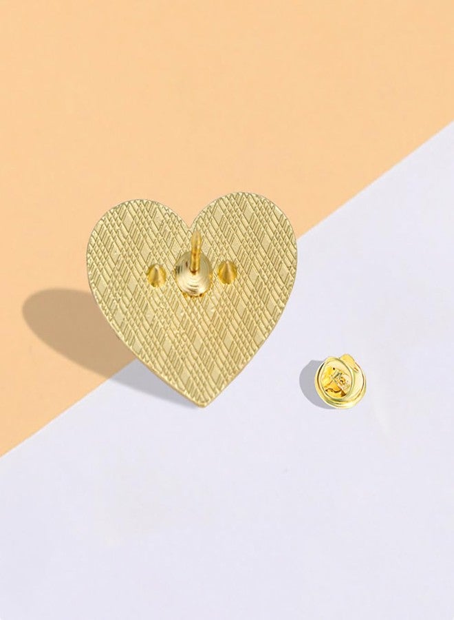 MXUHUI Rainbow Pins Heart Enamel Pin Brooch Women Men Badge Clothes Lapel Pin for Backpacks Badges Hats Bags (Green) - Image 4