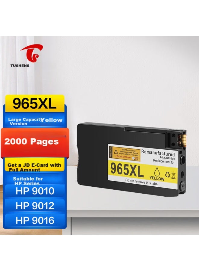 Tusheng 965xl خرطوشة حبر أصفر لـ Hp 9010 9020 9019 9012 9016 9018 9026 9028 9019 Printer - Image 1