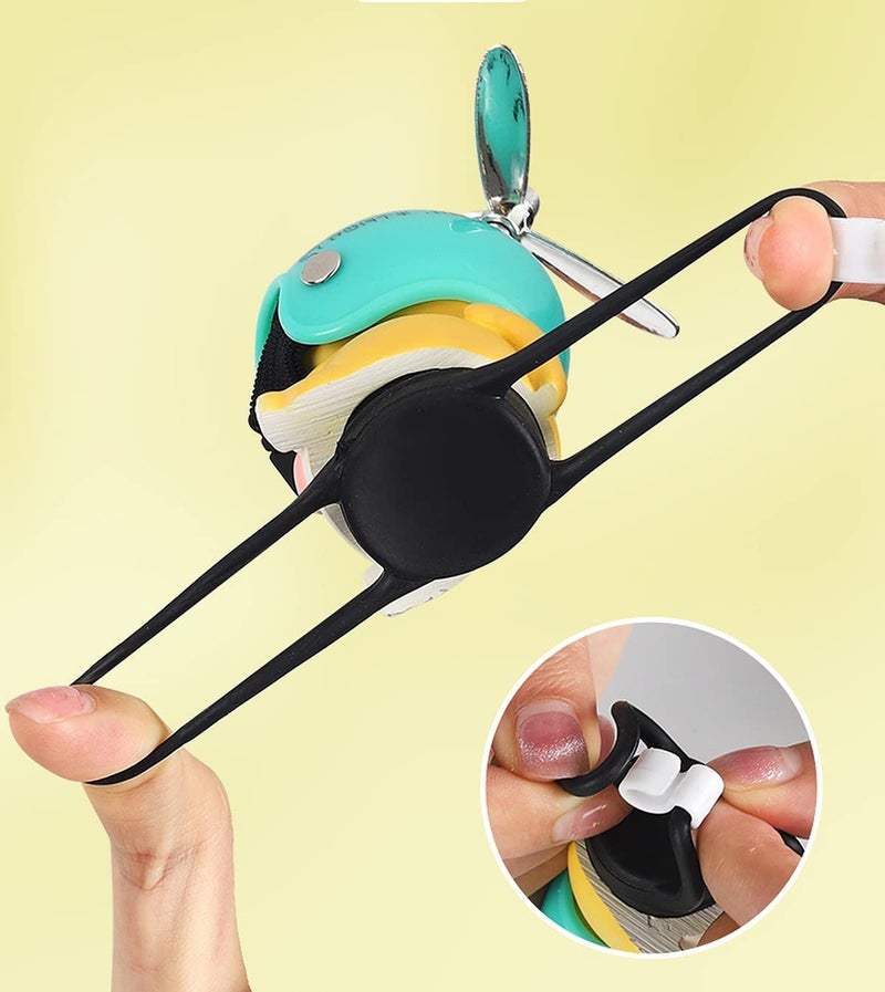 wolpin Bicycle Decor for Bike Car Dashboard Cute Cat with Helmet and Fan Car Interior Decoration Accessories Desk Decoration, Bicycle, Acrylonitrile Butadiene Styrene, 8cm, 3cm - Image 5