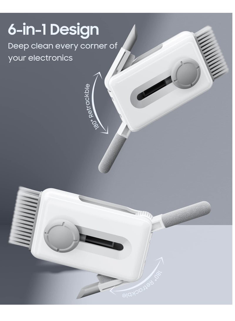 SOLARAE 6-in-1 Electronic Cleaning Kit: Keyboard Cleaner, Laptop Screen Cleaner, Soft Brush, Keycap Puller for AirPods, Laptops, PCs, Monitors, TVs, Earbuds, and Phones. - Image 3